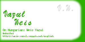 vazul weis business card
